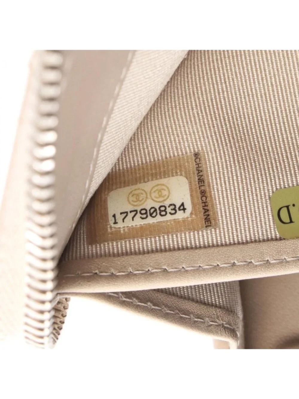 Chanel Round Wallet Ultra Stitch Light Beige Leather